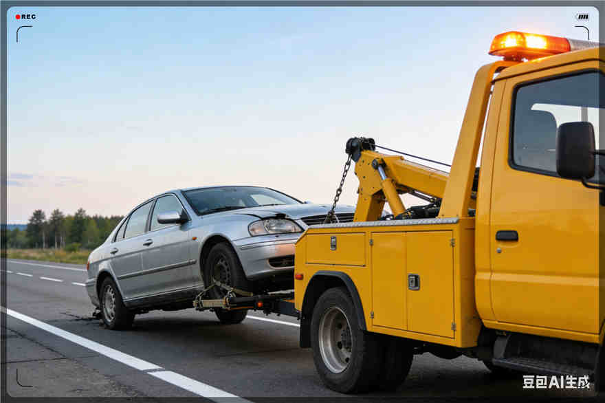 双辽拖车救援电话【案例】